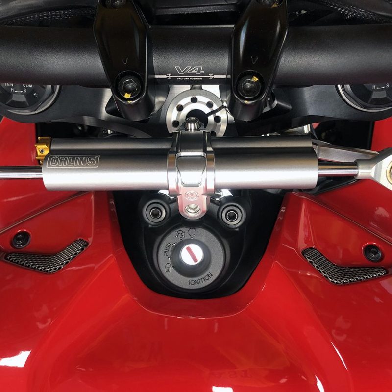 MotoCorse Ducati Streetfighter V4 Steering Damper Bracket Kit Ohlins