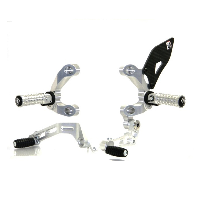 Ducabike Ducati Streetfighter Adjustable Rearsets silversilver