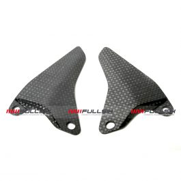 Fullsix Ducati 848 1098 1198 Carbon Fibre Heel Guards - No Holes