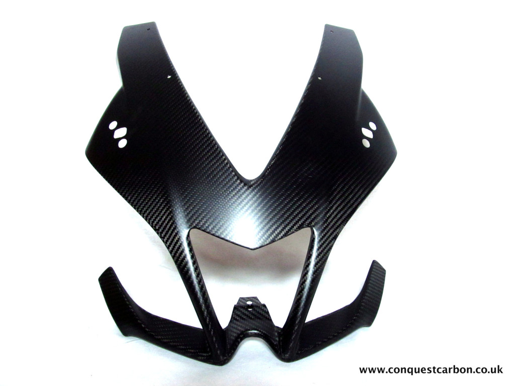 Aprilia RSV4 Carbon Fibre Headlight Fairing Matte Conquest Racing Ltd