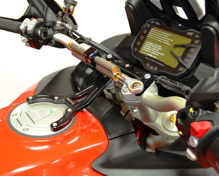 Ducabike Ducati Multistrada V2 Manillar Elevadores Separadores-Negro 