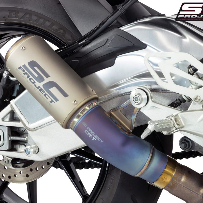 SC Project Exhaust BMW S1000RR CR-T Silencer Full Titanium Link Pipe