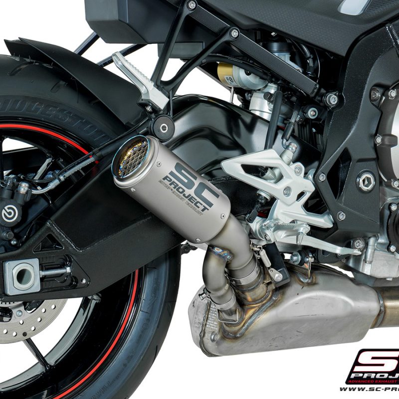 SC Project Exhaust BMW S1000R CR-T Silencer Full Titanium Link Pipe