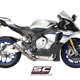 SC Project Exhaust Yamaha YZF R1 R1M De-cat Full Exhaust System CR-T Silencer Low Position 2015+