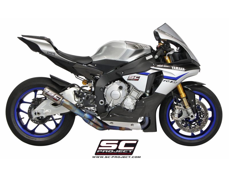 SC Project Exhaust Yamaha YZF R1 R1M De-cat Full Exhaust System CR-T Silencer 2015+