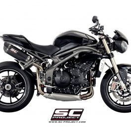 SC Project Exhaust Triumph Speed Triple 1050 Oval Silencers 2016+