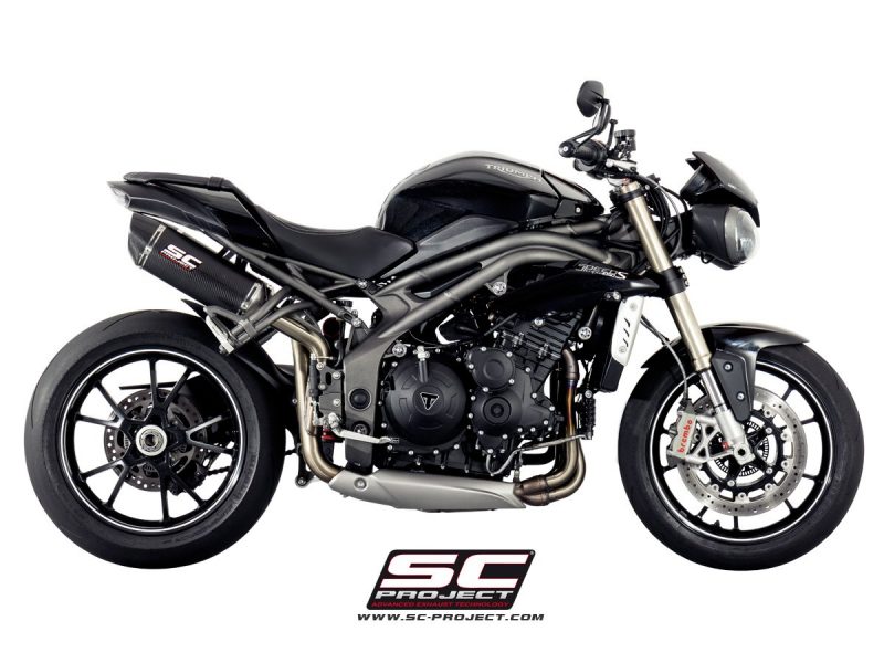 SC Project Exhaust Triumph Speed Triple 1050 Oval Silencers 2016+