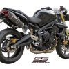 SC Project Exhaust Triumph Street Triple 675 R Oval Silencers 07-12