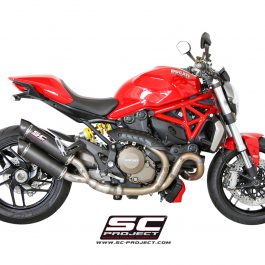 SC Project Exhaust Ducati Monster 1200 / S GP-Tech Twin Silencers 2014-2016