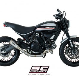 SC Project Exhaust Ducati Scrambler Full System 2-1 Conic Short Silencer Low Position