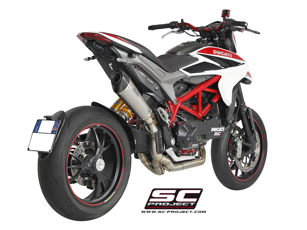 SSC Project Exhaust Ducati Hypermotard 821 Conic silencer - High