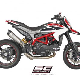 SC Project Exhaust Ducati Hypermotard 821 Conic silencer - High Position Full System 2-1 2013-16
