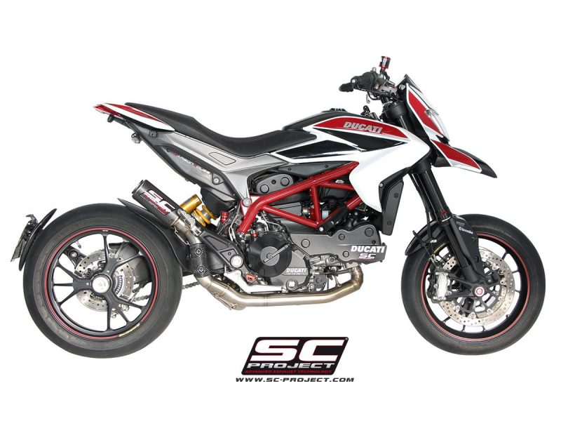 SC Project Exhaust Ducati Hypermotard 821 CR-T Silencer - High Full System 2-1 2013-16