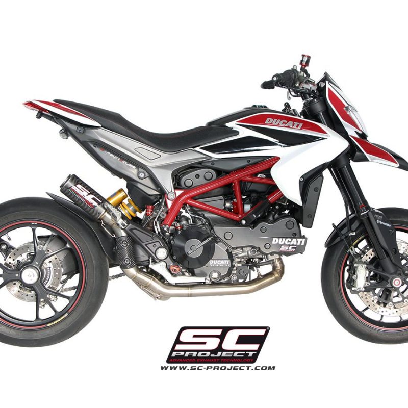 SC Project Exhaust Ducati Hypermotard 821 CR-T Silencer - High Full System 2-1 2013-16