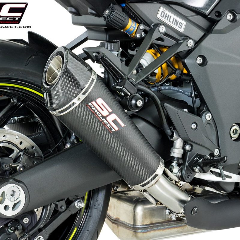 SC Project Exhaust Kawasaki Z1000 Carbon Conic Silencers 2017+