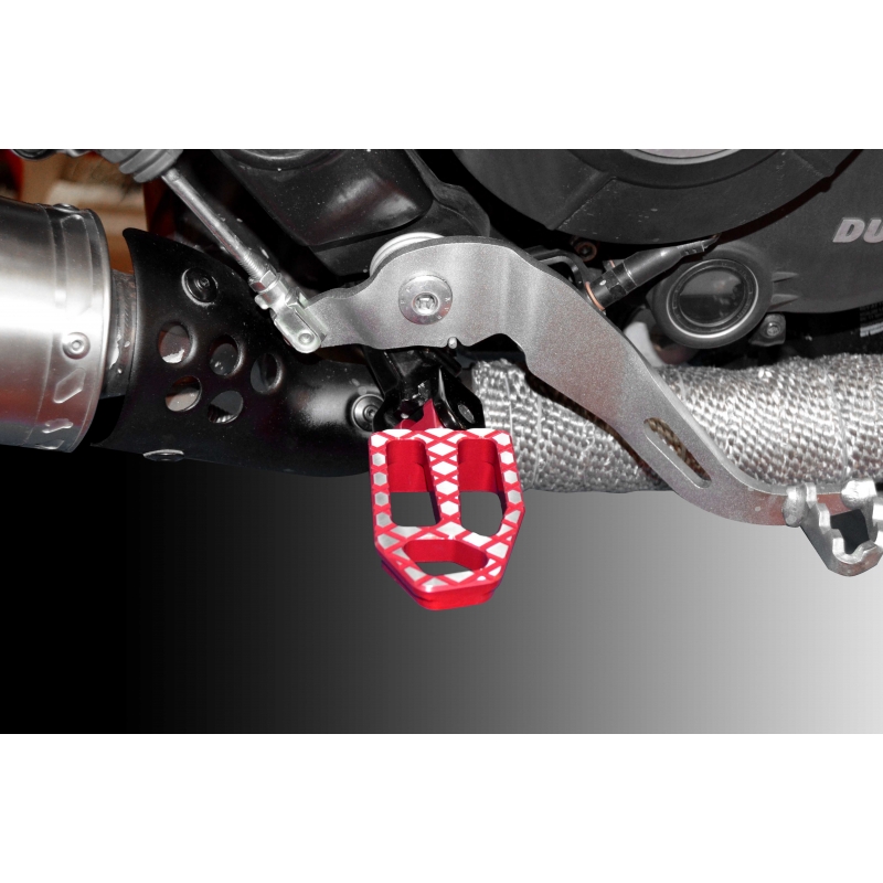 Dado Corona Ergal lavorato CNC Rosso Ducabike Ducati Hypermotard 821 2013 > 2015 