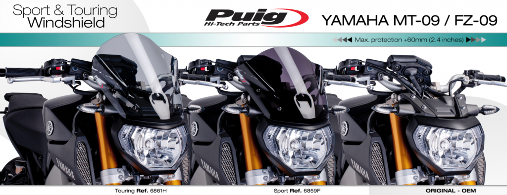 Puig Yamaha MT09 FZ09 Sport Screen 2013-2016