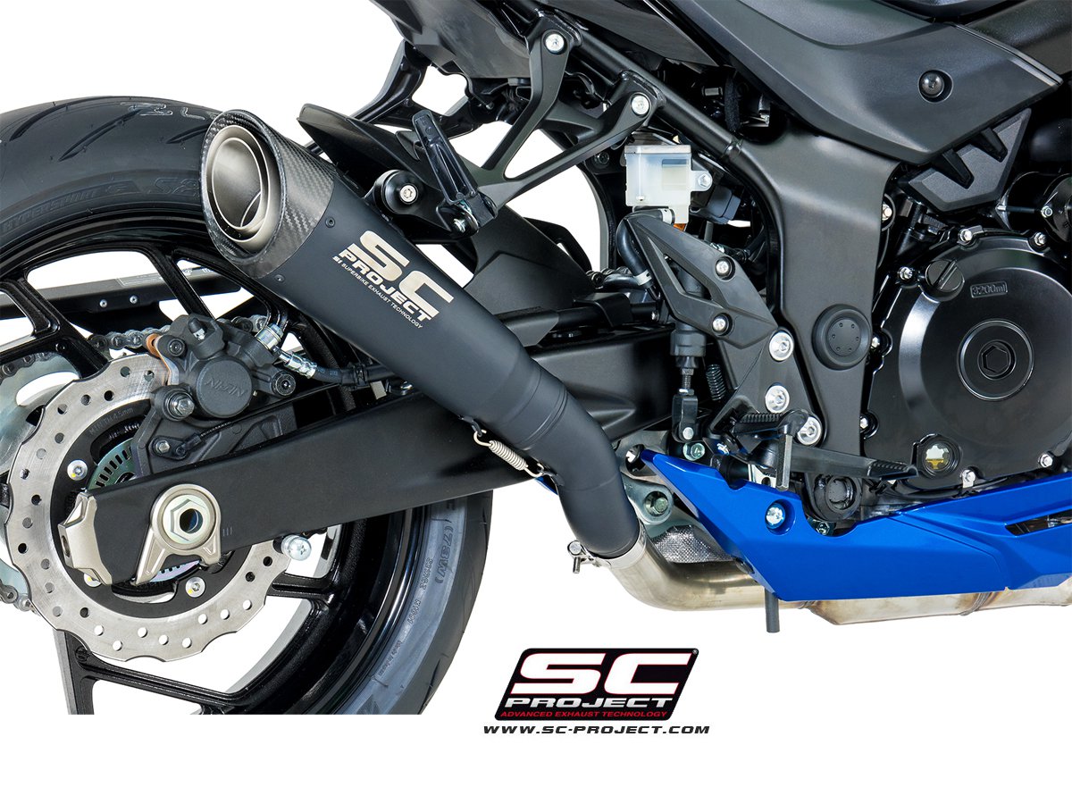 SC Project Exhaust Suzuki GSX-S 750 S1 Silencer Black Edition 2017-18 - Image 3