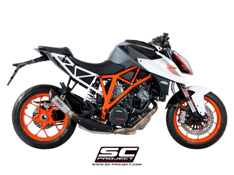 thumbnail image 2 of Slash Cut Slip-On Exhaust Silencer For KTM 1290 Super Duke R/GT 2014-2023 2 of 5