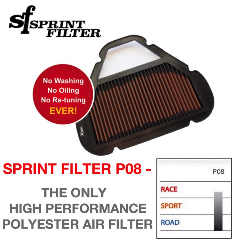 Sprint Filter Suzuki GSX-R 600 750 P08 Air Filter 2004 - 2005