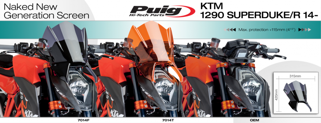 Puig KTM Super Duke 1290 Sport Screen 2014 - 2016