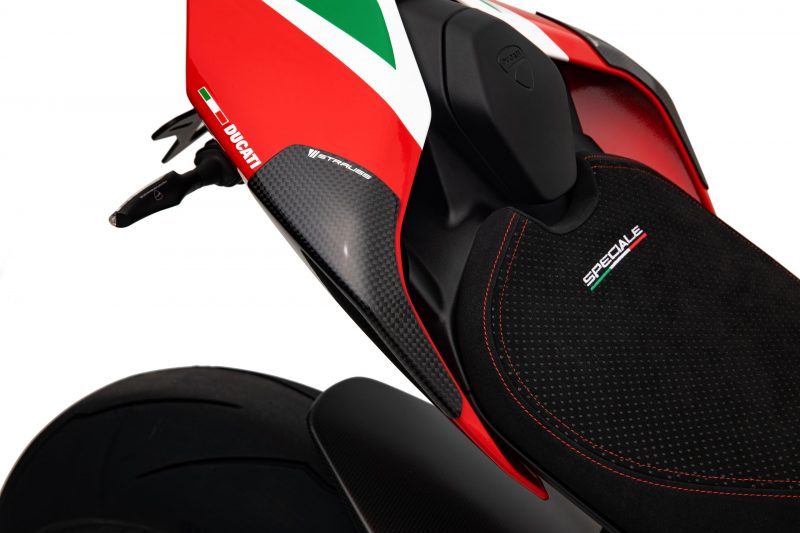 Strauss Ducati Panigale V4 Carbon Fibre Tail Sliders Gloss