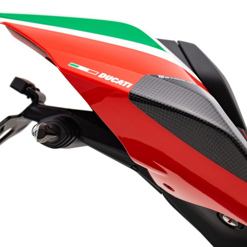 Strauss Ducati Panigale V Carbon Fibre Tail Sliders Gloss