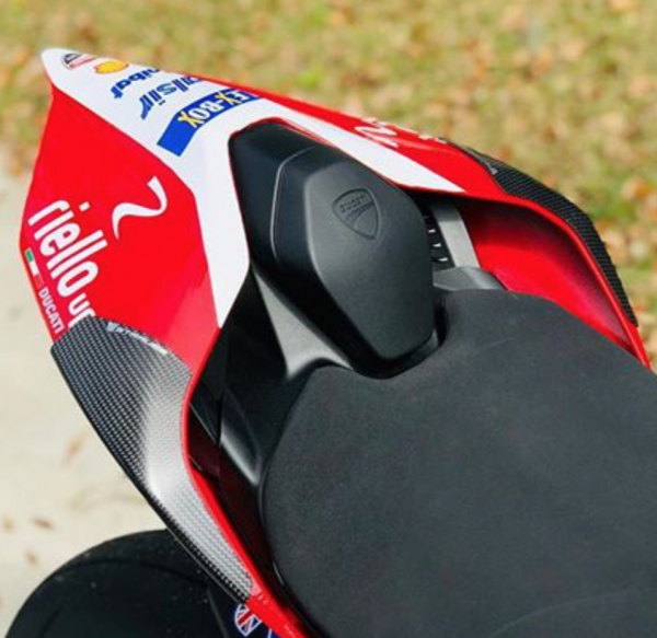 Strauss Ducati Panigale V4 Carbon Fibre Tail Sliders Satin