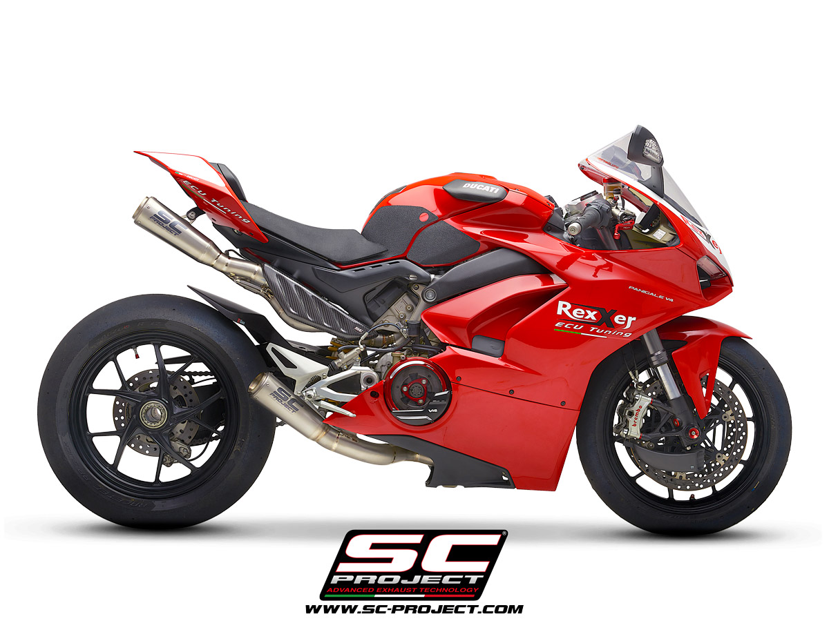 SC Project Exhaust Ducati Panigale V4 S1-GP Full Titanium System 4-2