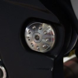 MotoCorse MV Agusta 675 / 800 Titanium Swingarm Pivot Plug Caps