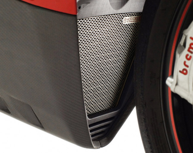MotoCorse Ducati Panigale V4 Titanium Lower Oil Radiator Guard
