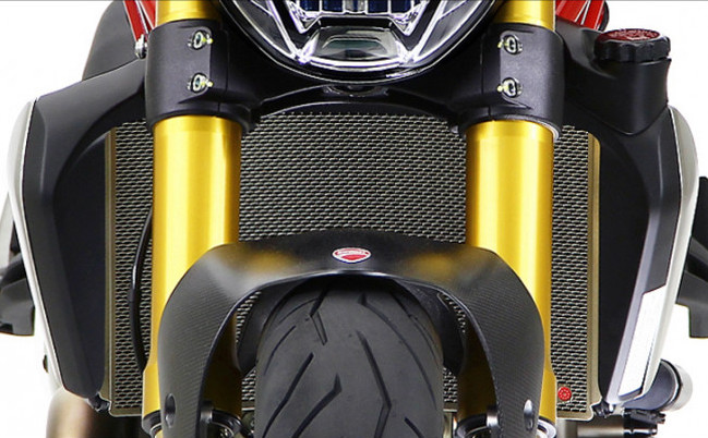 MotoCorse Ducati Monster 1200/S/R Titanium Upper Radiator Guard