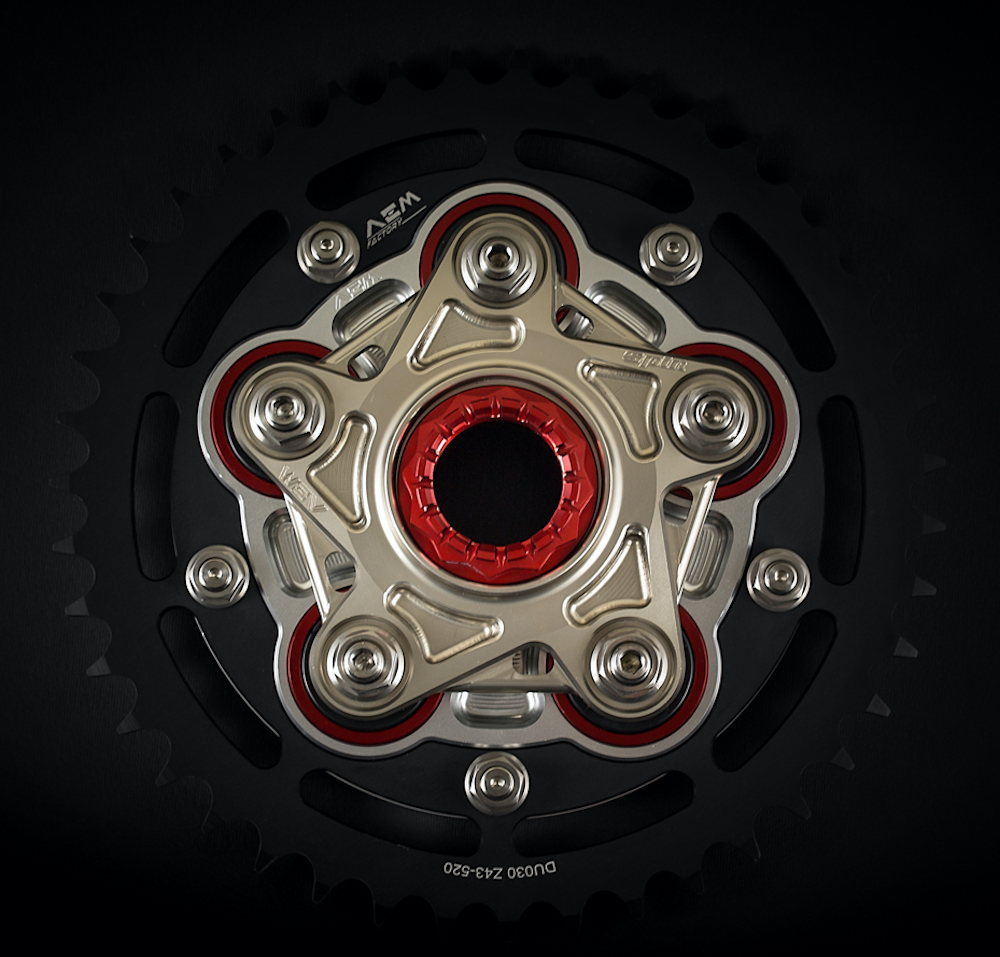 逸品】 Ducati リアスポロケットフランジ factory AEM - - エンジン 