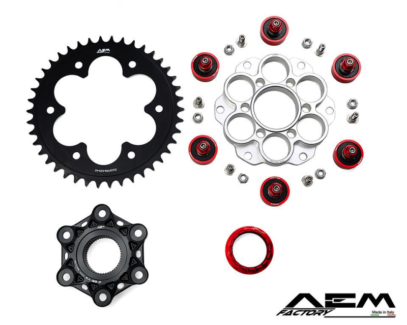 AEM Factory Ducati Sprocket Flange Hub Kit Conquest Racing Ltd