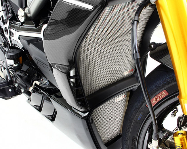 MotoCorse Ducati XDiavel Titanium Radiator Guard