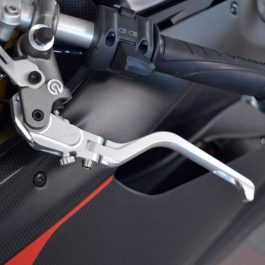 MotoCorse Adjustable Folding Clutch Lever OEM Brembo - Silver