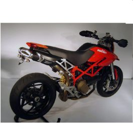 Zard Exhaust Ducati Hypermotard 796 1100 Penta Carbon Slip-On Kit With Carbon End Cap
