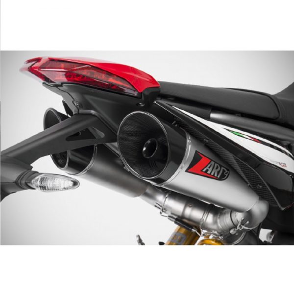 Zard Exhaust Ducati Hypermotard 950/SP GT Stainless Slip-On Kit With Carbon End Cap 2019+