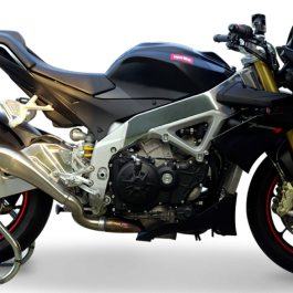 The HP Corse Hydroform for the Aprilia Tuono V4 is a unique exhaust silencer designed to complement the design of your Aprilia Tuono V4  as well as improving powerful making it a perfect performance upgrade.