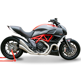 HP Corse Exhaust Ducati Diavel Hydroform Road Silencers 2011-16