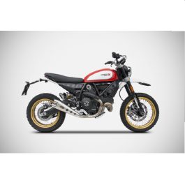 Zard Exhaust Ducati Scrambler 800 Special Edition Stainless Slip-On Euro 4 Black Coated 2017-2019