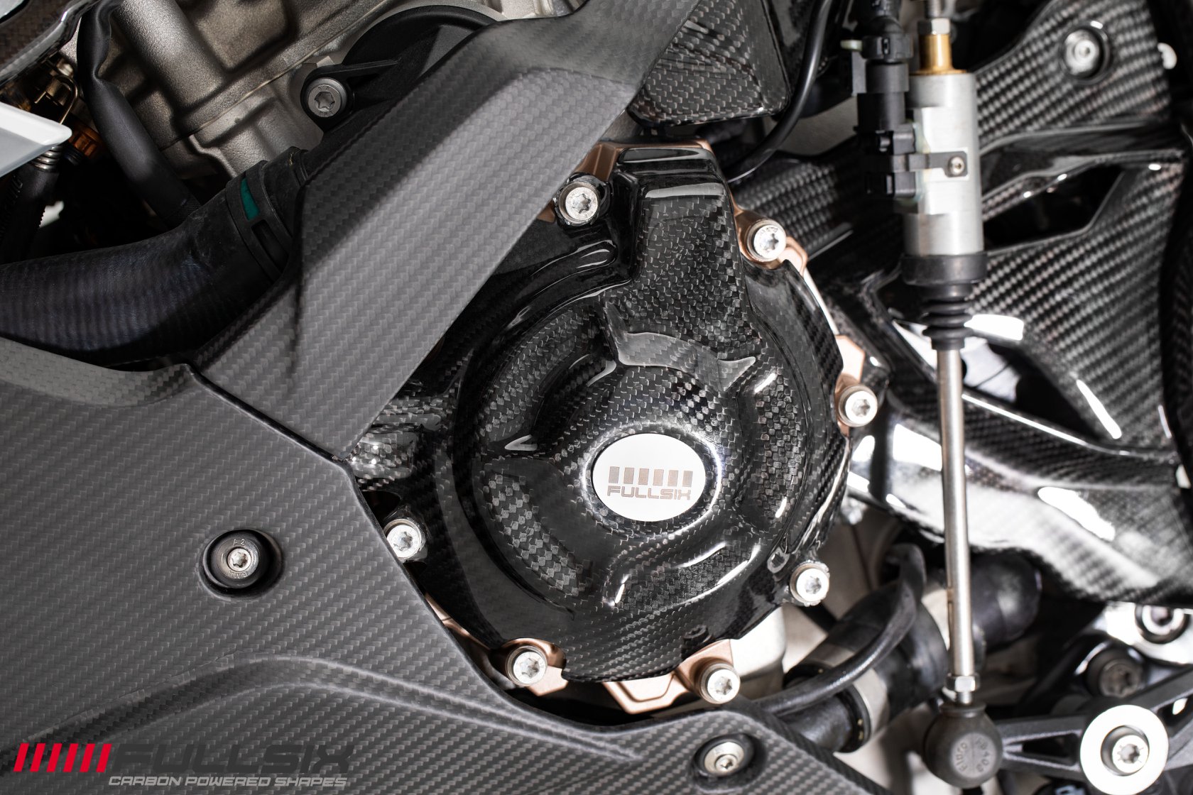 Fullsix BMW S1000RR / M1000RR Carbon Fibre Alternator Engine Cover 2019+