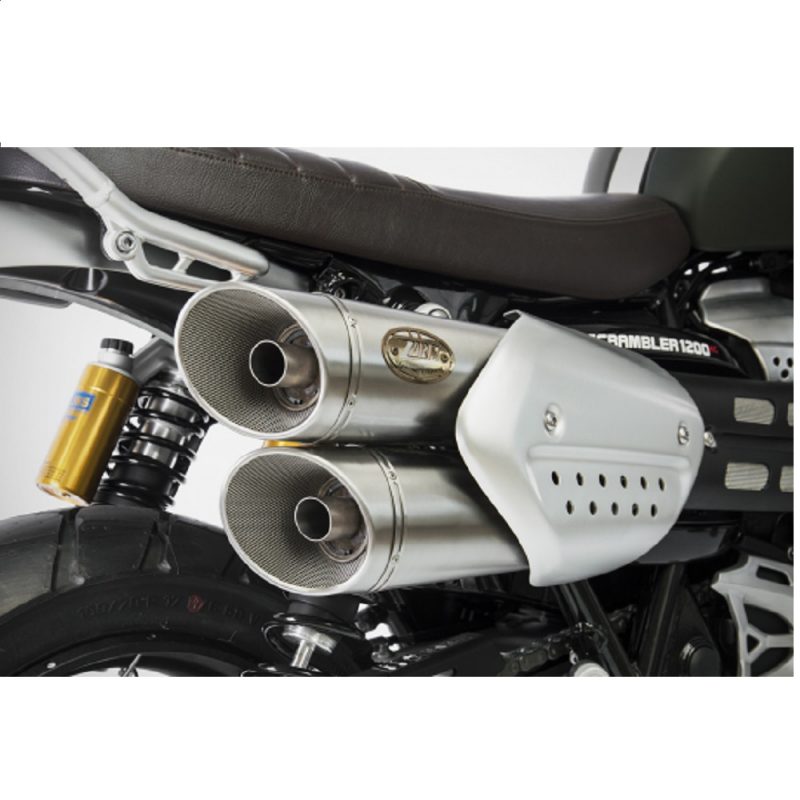 Zard Exhaust Triumph Scrambler 1200 Euro 4 Stainless Slip On 2019