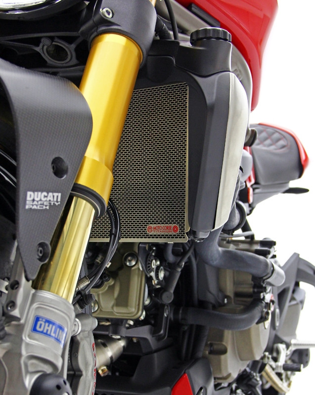 MotoCorse Ducati Monster 1200 Titanium Upper Radiator Guard