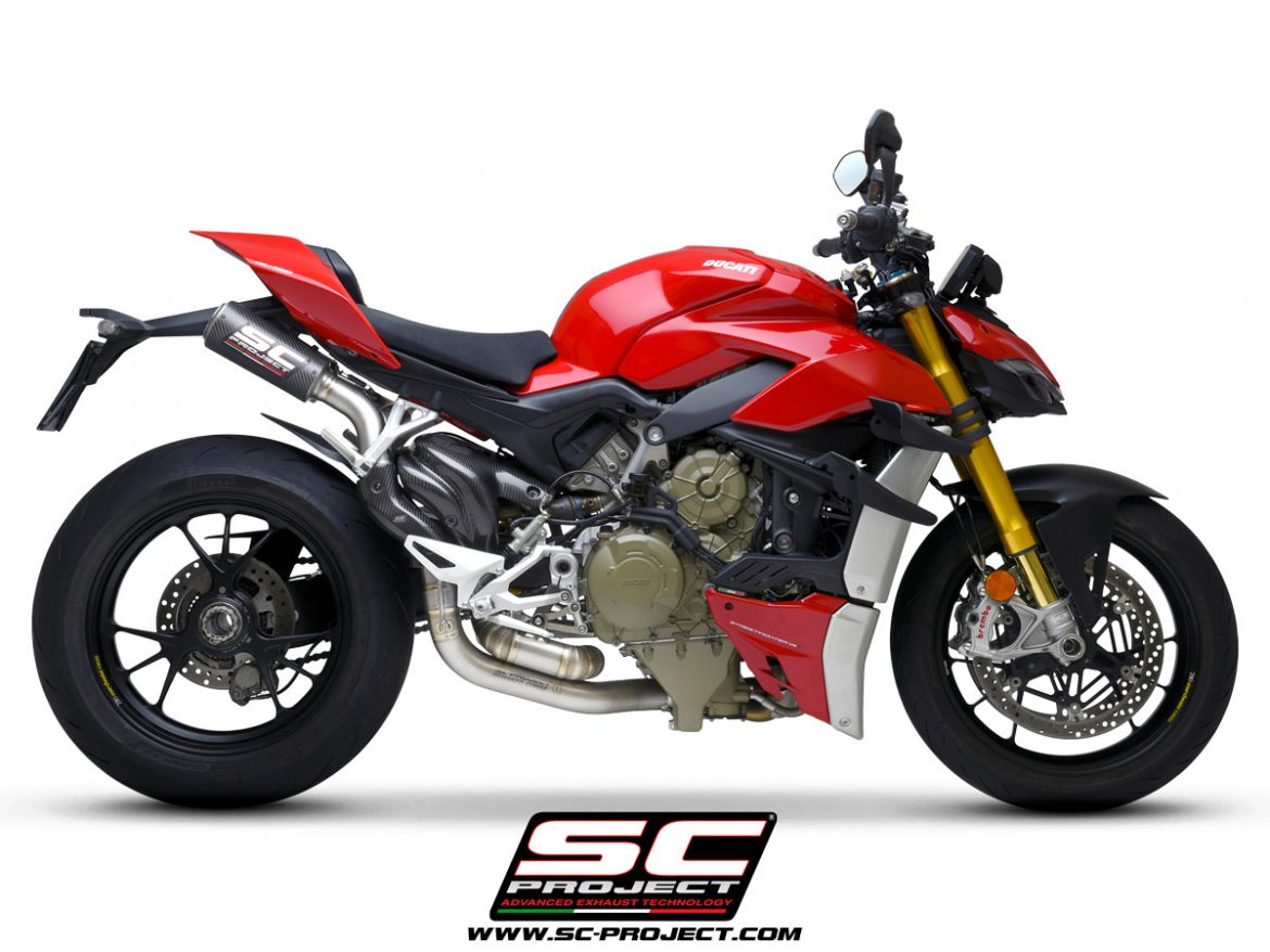 SC Project Exhaust Ducati Streetfighter V4 CRT M2 Carbon Silencers