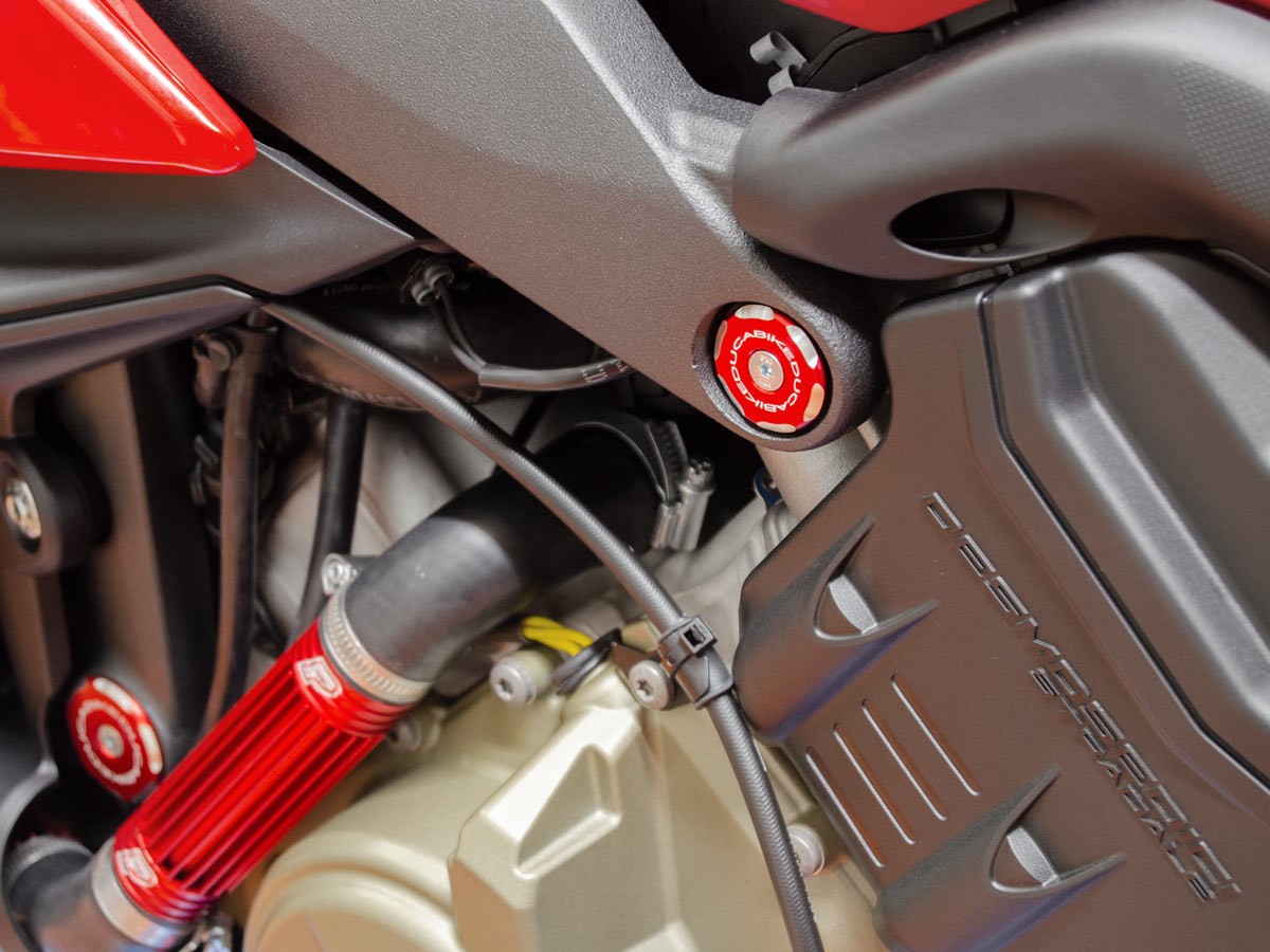 Ducabike Ducati Panigale V4 / Streetfighter V4 Upper Frame Plug Caps Bicolour