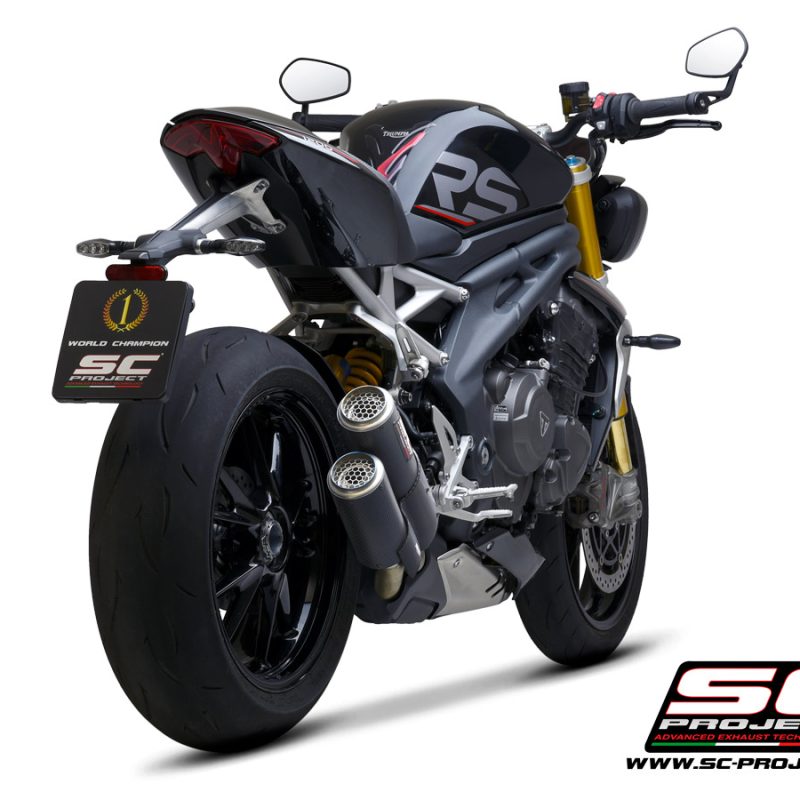 SC Project Exhaust Triumph Speed Triple 1200 Dual CR-T Silencer 2021 ...