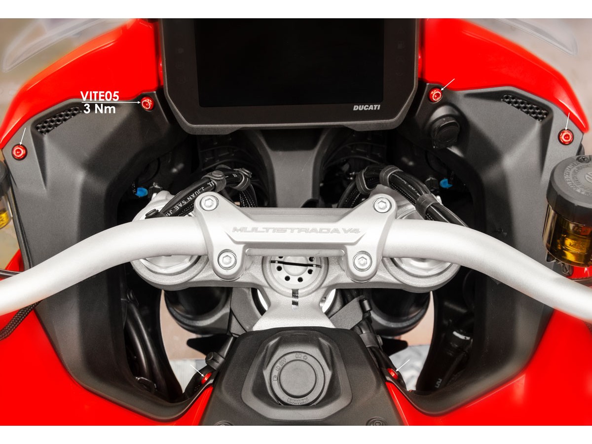 Ducabike Ducati Multistrada V4 Cockpit Fairing Screw Kit