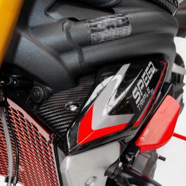 DBK Triumph Speed Triple 1200 RR RS Carbon Fibre Inner Radiator Panels - Gloss