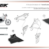 DBK Ducati DesertX Carbon Fibre Under-Seat Side Panels - Matte